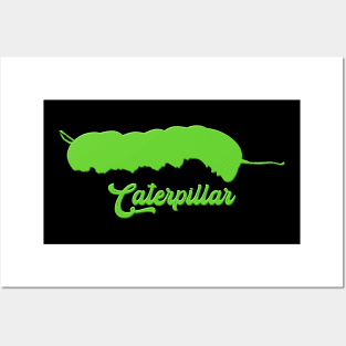 Green Caterpillar Posters and Art